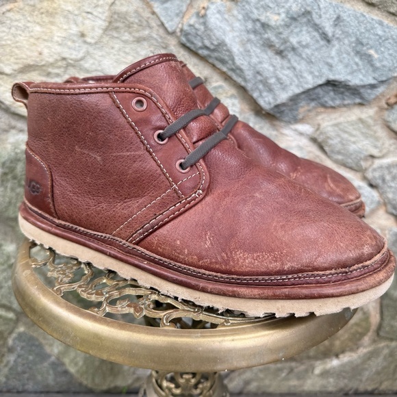 mens shearling lined chukka boots